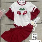 Komplety DZIECIĘCA rozm 68-80_ paczka 3szt _1 kolor 8793599