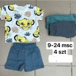 Komplety DZIECIĘCA size 9-24M_ paczka 4szt _1 kolor 8793602