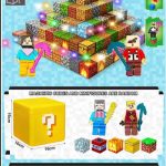 250 el + 5 fiegurki Klocki magnetyczne minecraft ledoweTNT Duże Pudełko 1008941