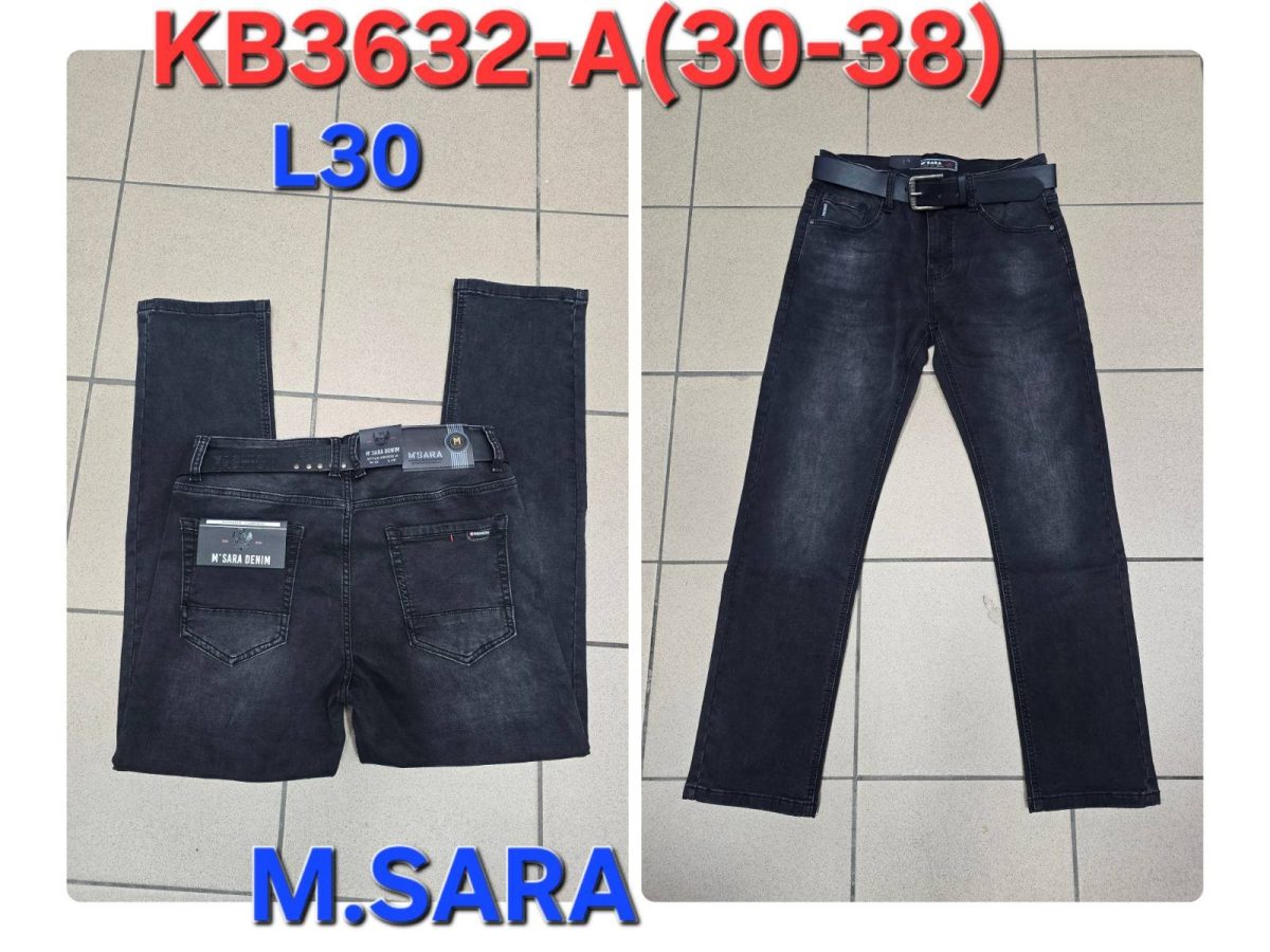 Spodnie JEANSOWE m.sara MĘSKA_size 30-38_paczka 12 szt_ 9382489