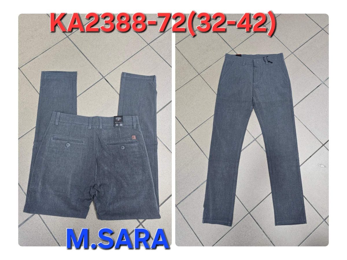Spodnie JEANSOWE m.sara MĘSKA_size 32-42_paczka 12 szt_ 9382493