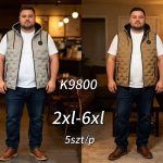 Kamizelki MĘSKA_ size 2xl-6xl _paczka 5szt _1 kolor 9470281