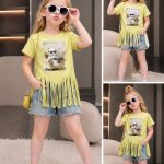 Bluzka DZIECIĘCA size 4-14 lat_ paczka 6szt _1 kolor 1396516