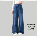 Spodnie jeansy DZIECIĘCA numer 134-164_ paczka 12szt _1 kolor 6663305