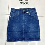Spódnica krótka Jeansowa Damskie _ Size xs-xl_ paczka 10szt_ 2852693