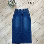Spódnica długa Jeansowa Damskie _ Size xs-xl_ paczka 12szt_ 2852696