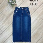 Spódnica długa Jeansowa Damskie _ Size xs-xl_ paczka 12szt_ 2852697
