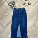 Spódnica długa Jeansowa Damskie _ Size 34-42_ paczka 10szt_ 2852699