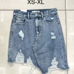 Spódnica krótka Jeansowa Damskie _ Size xs-xl_ paczka 12szt_