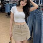 Spódnica krótka Jeansowe Damskie _ Size 34-42_ paczka 10szt_ 8811452