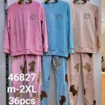 Piżamy DAMSKA TURECKA _size m-2xl_paczka 12 szt_mixkolor 8734841