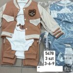Komplety DZIECIĘCA rozm 3-9M_ paczka 6szt _mix kolor 8734919