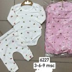 Komplety DZIECIĘCA rozm 3-9M_ paczka 6szt _mix kolor 3914836