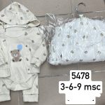 Komplety DZIECIĘCA rozm 3-9M_ paczka 6szt _mix kolor 3914840