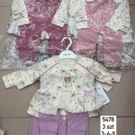 Komplety DZIECIĘCA rozm 3-9M_ paczka 6szt _mix kolor 3914841