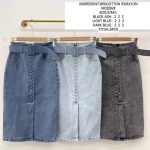 Spódnica długa jeansowe DAMSKA _size s-l_paczka 12 szt_1kolor 2826090