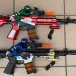 Skleplolki KARABIN PISTOLET ZABAWKA DŹWIĘK SYGNAŁOWY DLA DZIECI DŹWIĘKOWY ŚWIECI 5915726