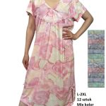 Koszule nocne DAMSKA TURECKA_size l-2xl_paczka 12 szt_mixkolor 2004346