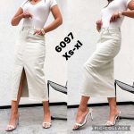 Spódnica długa Jeansowa Damskie _size xs-xl _paczka 10szt_ 9699459
