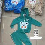Komplety DZIECIĘCA rozm 9-24M_ paczka 4szt _1 kolor 1465203