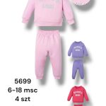 Komplety DZIECIĘCA rozm 6-18M_ paczka 4szt _1 kolor 1465207