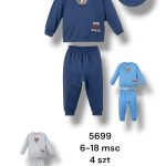 Komplety DZIECIĘCA rozm 6-18M_ paczka 4szt _1 kolor 1465208