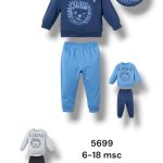Komplety DZIECIĘCA rozm 6-18M_ paczka 4szt _1 kolor 1465209