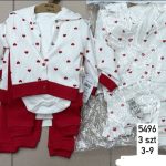 Komplety DZIECIĘCA rozm 3-9M_ paczka 6szt _mix kolor 1465212