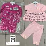 Komplety DZIECIĘCA rozm 6-18M_ paczka 6szt _mix kolor 1465214