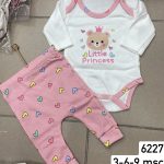 Komplety DZIECIĘCA rozm 3-9M_ paczka 6szt _1 kolor 1465217