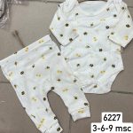 Komplety DZIECIĘCA rozm 3-9M_ paczka 6szt _1 kolor 1465218