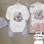 Komplety DZIECIĘCA rozm 6-9M_ paczka 6szt _mix kolor 1465219