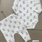 Komplety DZIECIĘCA rozm 3-9M_ paczka 6szt _1 kolor 1465220