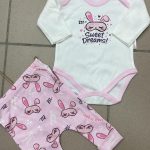 Komplety DZIECIĘCA rozm 3-9M_ paczka 6szt _1 kolor 1465222