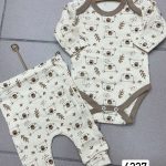 Komplety DZIECIĘCA rozm 3-9M_ paczka 6szt _1 kolor 1465223
