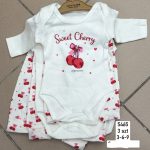 Komplety DZIECIĘCA rozm 3-9M_ paczka 6szt _1 kolor 1465226