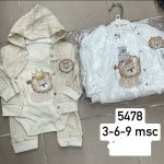 Komplety DZIECIĘCA rozm 3-9M_ paczka 6szt _mix kolor 1465228