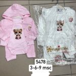 Komplety DZIECIĘCA rozm 3-9M_ paczka 6szt _mix kolor 1465231