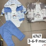 Komplety DZIECIĘCA rozm 3-9M_ paczka 6szt _mix kolor 1465240