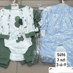 Komplety DZIECIĘCA rozm 3-9M_ paczka 6szt _mix kolor 1465243