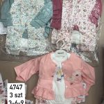 Komplety DZIECIĘCA rozm 3-9M_ paczka 6szt _mix kolor 1465251