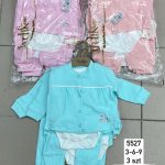Komplety DZIECIĘCA rozm 3-9M_ paczka 6szt _mix kolor 8588237