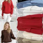 Bluzy Damskie Włoskie  _over size  _paczka 6szt_mix kolor 3441134