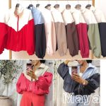 Bluzy Damskie wloskie _size uni_ paczka 6szt_mix kolor 8932486