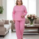 Piżamy DAMSKA TURECKA_size 4-8xl_paczka 10szt_mix kolor 6092965