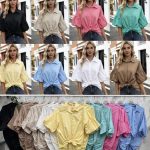 Koszule DAMSKA Włoskie_size uni_paczka 6szt_mix kolor 8876013