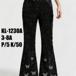Spodnie jeansy DZIECIĘCA size 3-8 lat_ paczka 5szt _1 kolor 8837560