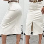 Spódnica długa Jeansowa Damskie M’sara_size xs-xl _paczka 12szt_[bez pasek] 8933141