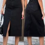 Spódnica długa Jeansowa Damskie _size xs-xl _paczka 12szt_ 8933151