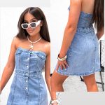 Sukienki Jeansowe Damskie _size s-2xl _paczka 10szt_ 6007431